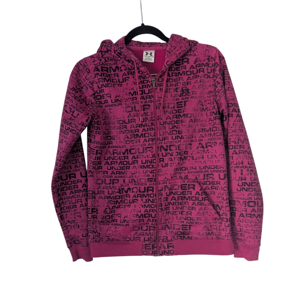 Under Armour Deep Pink Graffiti Hoodie Sz.S
